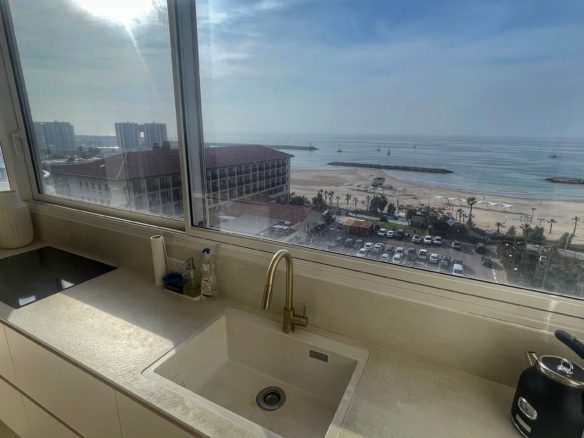 Beachfront duplex Herzliya sea view Panoramic sea view duplex Herzliya Pituach Luxury duplex near beach Herzliya Israel Sea view terrace duplex Herzliya marina
