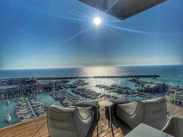 Luxury beachfront penthouse Herzliya Pituach Sea view penthouse Herzliya first line to sea Ultra luxury penthouse Israel beachfront Panoramic sea view penthouse Herzliya marina