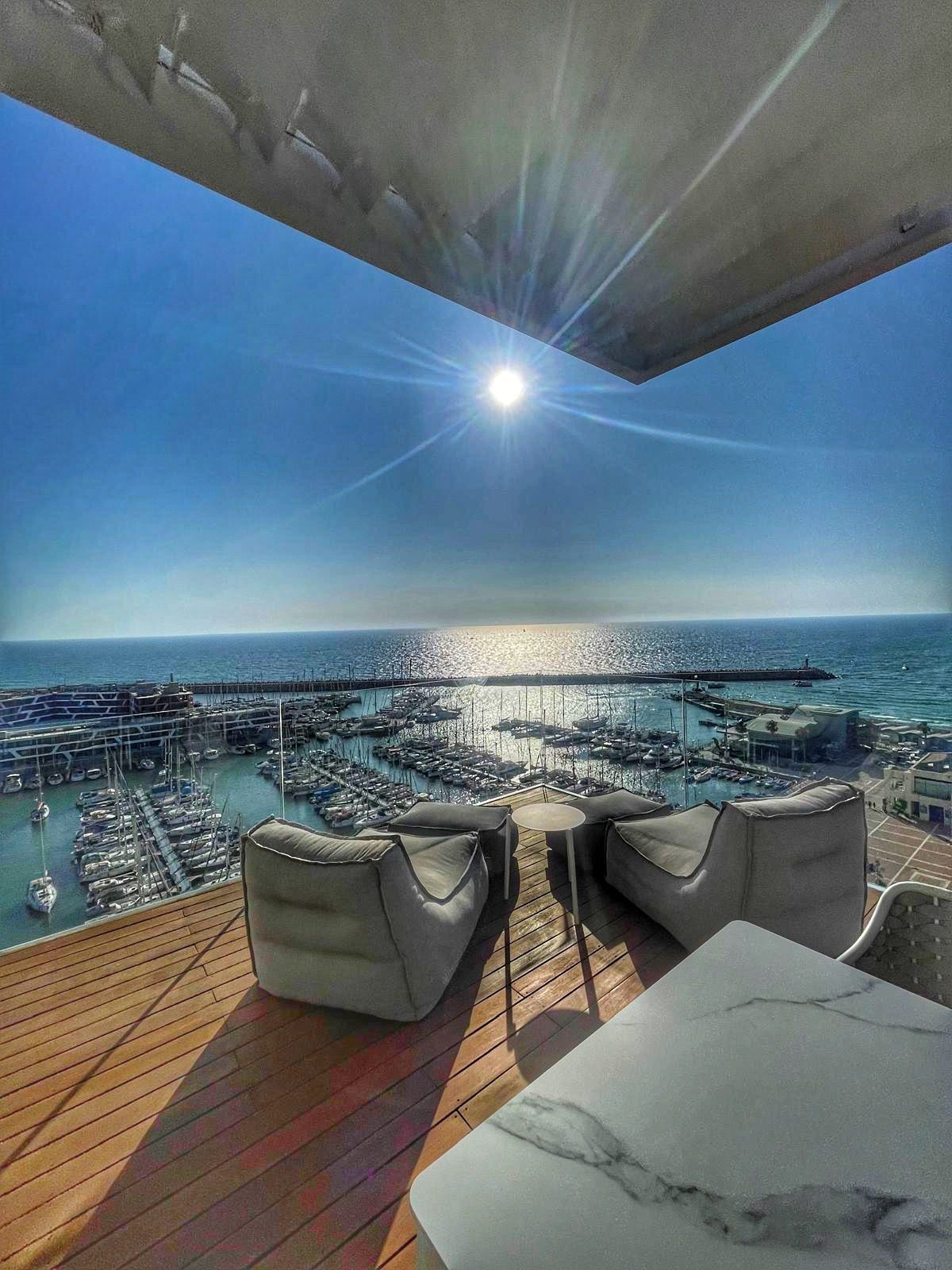 Luxury beachfront penthouse Herzliya Pituach Sea view penthouse Herzliya first line to sea Ultra luxury penthouse Israel beachfront Panoramic sea view penthouse Herzliya marina