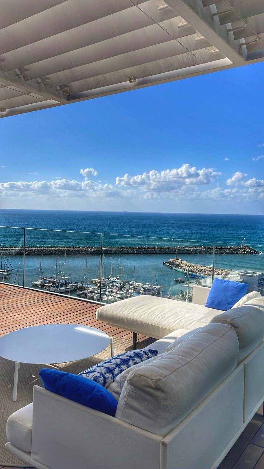 Luxury beachfront penthouse Herzliya Pituach Sea view penthouse Herzliya first line to sea Ultra luxury penthouse Israel beachfront Panoramic sea view penthouse Herzliya marina