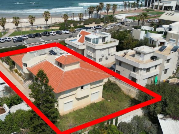 Beachfront land Herzliya Pituach sea view plot Prime land for sale Herzliya Israel beachfront Luxury real estate land Herzliya Pituach sea Exclusive plot first line to sea Herzliya